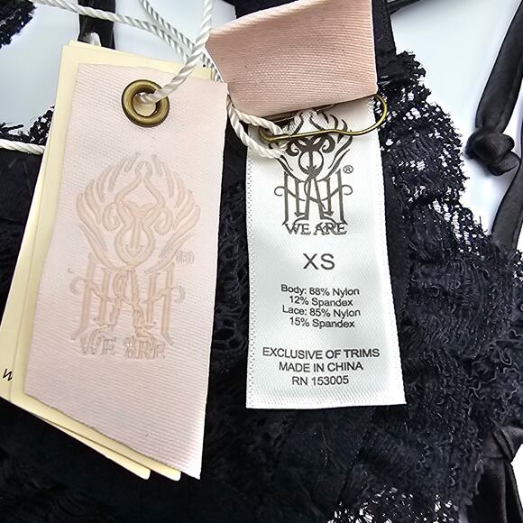 Free People We Are HAH Womans size XS Flip HAHround Bra Bralette Noir Black NEW - Picture 6 of 8